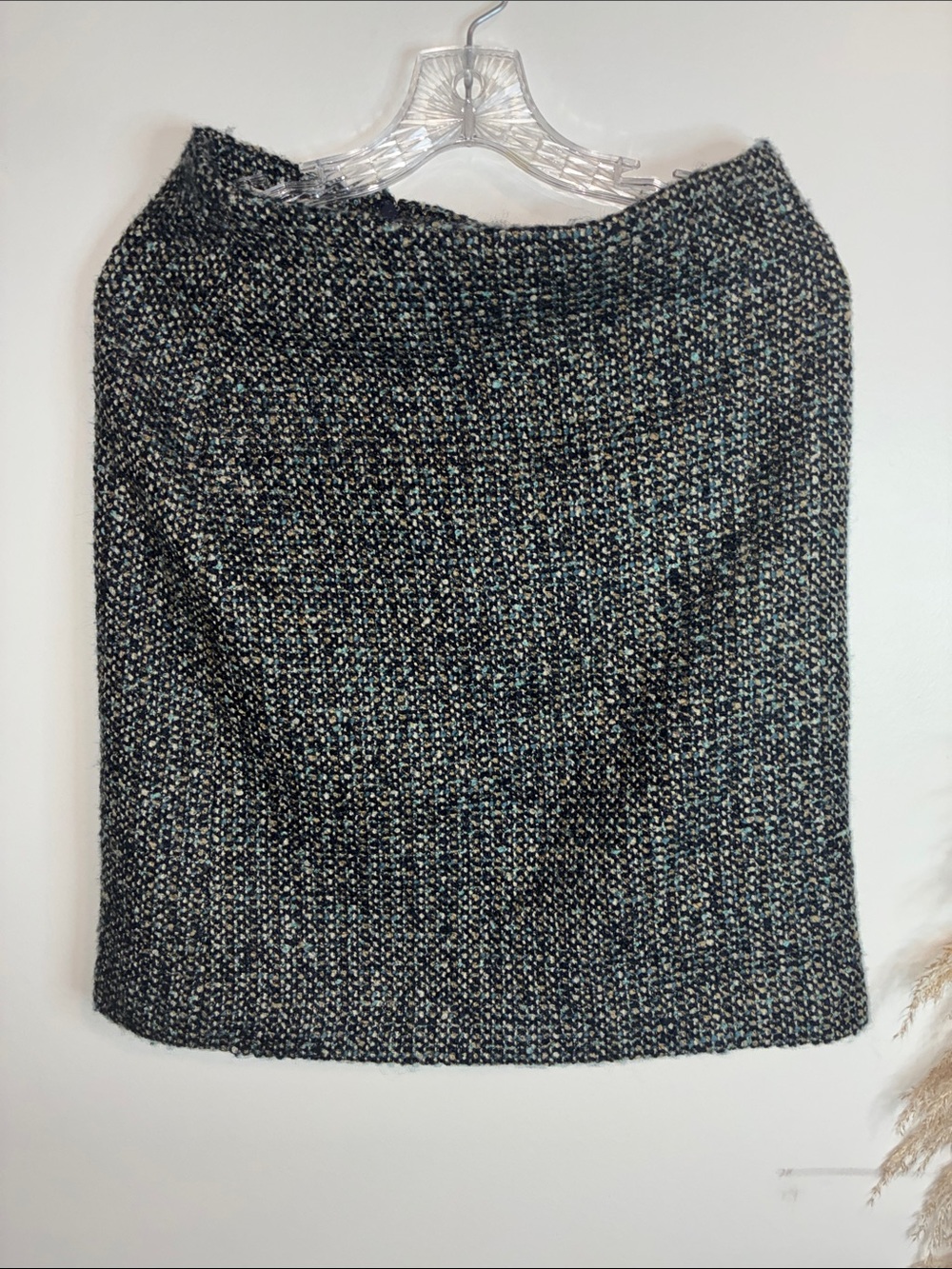 Talbots Black Tweed Pencil Skirt
